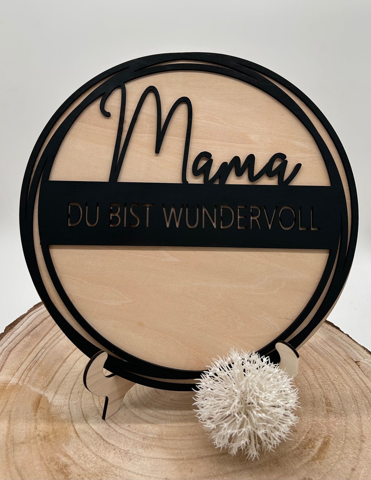 Wanddekoration "MAMA DU BIST WUNDERVOLL"