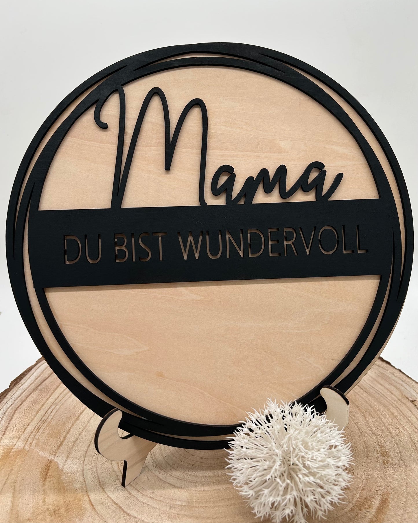 Wanddekoration "MAMA DU BIST WUNDERVOLL"